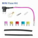 Complete KIT. MiniUSB BDP Hardwire + Add-a-Circuit Fuse Tap Piggy Back Fuse Holder 12/24V ( ATO/ATV, Mini, MIcro ) 